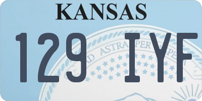 KS license plate 129IYF