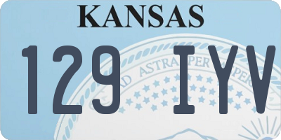 KS license plate 129IYV
