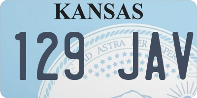 KS license plate 129JAV