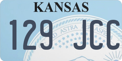 KS license plate 129JCC