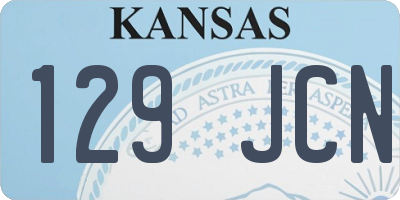 KS license plate 129JCN