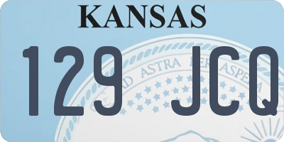 KS license plate 129JCQ