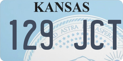 KS license plate 129JCT