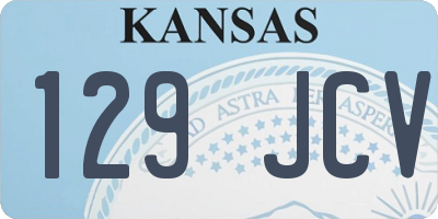 KS license plate 129JCV