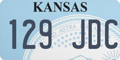 KS license plate 129JDC