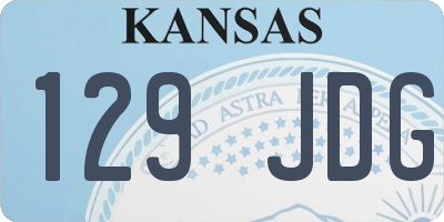 KS license plate 129JDG