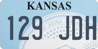 KS license plate 129JDH