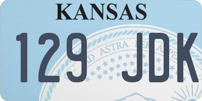 KS license plate 129JDK