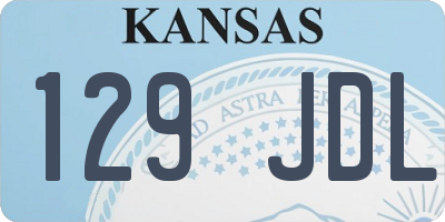 KS license plate 129JDL