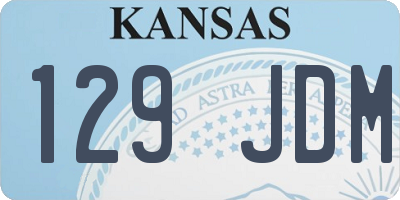 KS license plate 129JDM