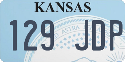 KS license plate 129JDP