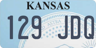 KS license plate 129JDQ