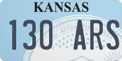 KS license plate 130ARS