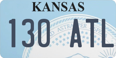 KS license plate 130ATL