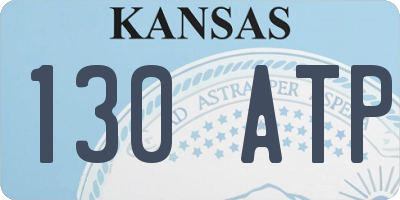 KS license plate 130ATP