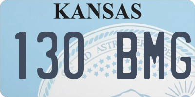 KS license plate 130BMG