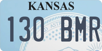 KS license plate 130BMR