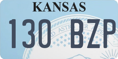 KS license plate 130BZP