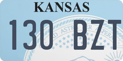KS license plate 130BZT