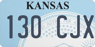 KS license plate 130CJX
