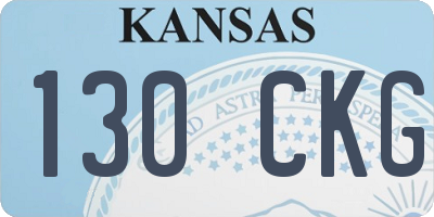 KS license plate 130CKG
