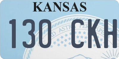 KS license plate 130CKH