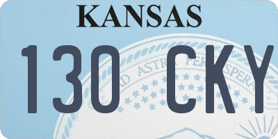 KS license plate 130CKY