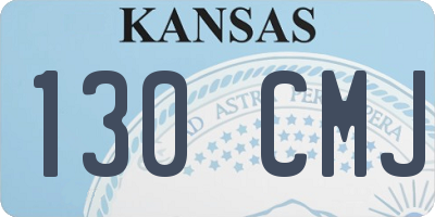 KS license plate 130CMJ