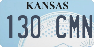 KS license plate 130CMN