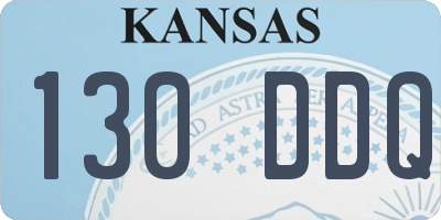 KS license plate 130DDQ