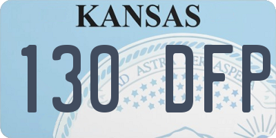 KS license plate 130DFP