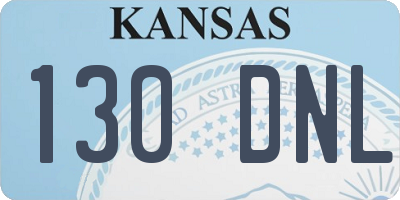 KS license plate 130DNL