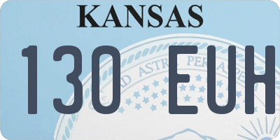 KS license plate 130EUH