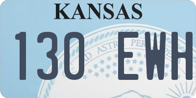 KS license plate 130EWH