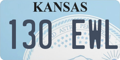 KS license plate 130EWL