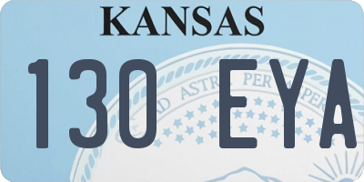 KS license plate 130EYA