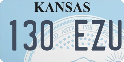 KS license plate 130EZU
