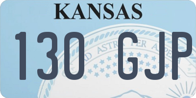 KS license plate 130GJP