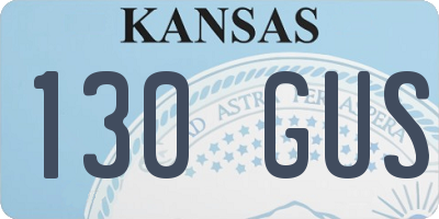 KS license plate 130GUS