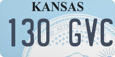 KS license plate 130GVC