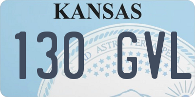 KS license plate 130GVL
