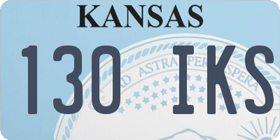 KS license plate 130IKS