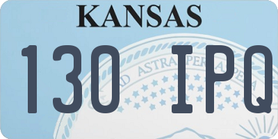 KS license plate 130IPQ