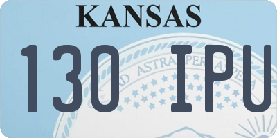 KS license plate 130IPU