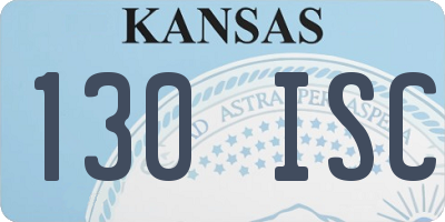 KS license plate 130ISC