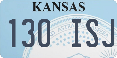 KS license plate 130ISJ