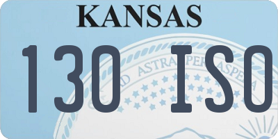 KS license plate 130ISO