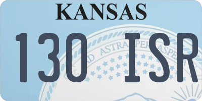 KS license plate 130ISR