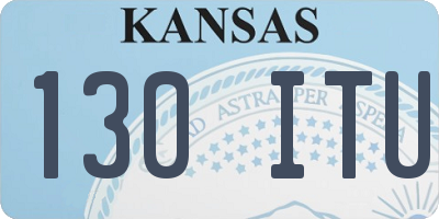 KS license plate 130ITU