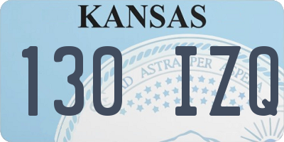 KS license plate 130IZQ